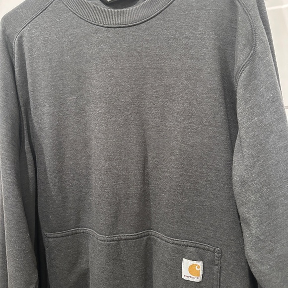 Carhartt Men's Charcoal Crewneck Sweater - Picture 2 of 5